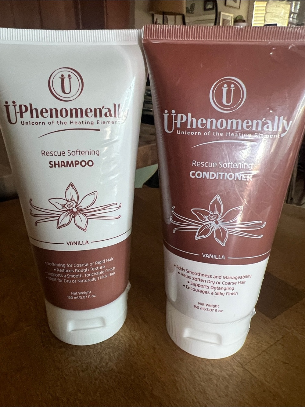 Rescue Softening Shampoo & Conditioner Set - Vanilla (White & Brown)